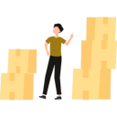 پیش‌نمایش فایل boy-is-pointing-to-the-parcel-package-10698598 از پک جعبه