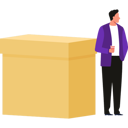 پیش‌نمایش فایل boy-is-standing-by-the-box-10698574 از پک جعبه