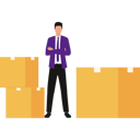 پیش‌نمایش فایل boy-is-standing-next-to-a-cardboard-package-10698638 از پک جعبه