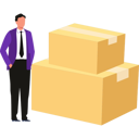 پیش‌نمایش فایل boy-is-standing-next-to-delivery-packages-10698570 از پک جعبه