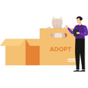 پیش‌نمایش فایل boy-is-talking-about-pet-adoption-10698593 از پک جعبه