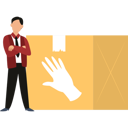 پیش‌نمایش فایل boy-is-thinking-about-a-package-of-gloves-10698600 از پک جعبه