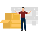 پیش‌نمایش فایل boy-stands-by-the-open-boxes-10698659 از پک جعبه