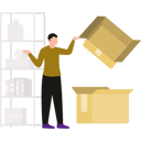 پیش‌نمایش فایل boy-stands-next-to-the-cardboard-boxes-10698576 از پک جعبه
