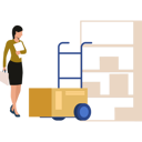 پیش‌نمایش فایل girl-is-looking-at-the-carton-box-in-the-trolley-10698674 از پک جعبه