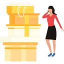 پیش‌نمایش فایل girl-is-talking-on-the-phone-10698654 از پک جعبه