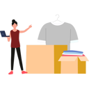 پیش‌نمایش فایل girl-is-telling-about-the-package-of-clothes-10698644 از پک جعبه
