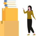 پیش‌نمایش فایل girl-showing-cardboard-boxes-of-books-10698562 از پک جعبه