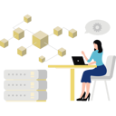 پیش‌نمایش فایل girl-is-working-on-blockchain-of-data-server-10698682 از پک داده‌های کلان و خدمات بزرگ