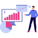 پیش‌نمایش فایل boy-is-showing-a-bar-graph-on-a-monitor-10698043 از پک مقیاس‌پذیری کسب و کار