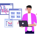 پیش‌نمایش فایل boy-using-laptop-for-business-graph-report-10698068 از پک مقیاس‌پذیری کسب و کار