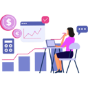 پیش‌نمایش فایل girl-working-on-laptop-on-finance-business-10698057 از پک مقیاس‌پذیری کسب و کار