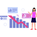 پیش‌نمایش فایل the-girl-is-explaining-the-development-of-different-graphs-10698031 از پک مقیاس‌پذیری کسب و کار