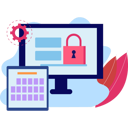 پیش‌نمایش فایل account-security-protection-is-displaying-on-the-monitor-10698788 از پک امنیت حساب کاربری