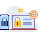 پیش‌نمایش فایل accounts-on-mobile-and-laptop-are-secure-10698809 از پک امنیت حساب کاربری