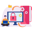 پیش‌نمایش فایل boy-is-using-laptop-for-data-transfer-10698814 از پک امنیت حساب کاربری