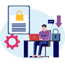 پیش‌نمایش فایل boy-is-working-on-laptop-10698806 از پک امنیت حساب کاربری