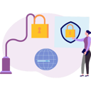 پیش‌نمایش فایل female-is-pointing-at-the-web-protection-10698857 از پک امنیت حساب کاربری