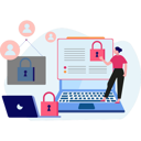 پیش‌نمایش فایل female-is-showing-safe-account-on-laptop-10698866 از پک امنیت حساب کاربری