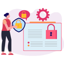 پیش‌نمایش فایل female-is-telling-about-data-policy-10698818 از پک امنیت حساب کاربری