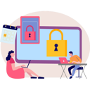 پیش‌نمایش فایل girl-and-boy-are-working-on-laptop-10698853 از پک امنیت حساب کاربری