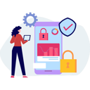 پیش‌نمایش فایل girl-is-using-laptop-for-online-safe-setting-10698892 از پک امنیت حساب کاربری