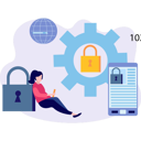 پیش‌نمایش فایل girl-is-using-mobile-for-security-setting-10698867 از پک امنیت حساب کاربری