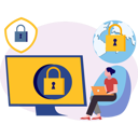 پیش‌نمایش فایل girl-is-working-on-laptop-10698811 از پک امنیت حساب کاربری