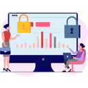 پیش‌نمایش فایل girls-are-discussing-about-security-chart-on-monitor-10698865 از پک امنیت حساب کاربری