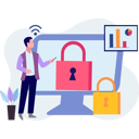 پیش‌نمایش فایل guy-is-pointing-at-the-business-security-10698894 از پک امنیت حساب کاربری