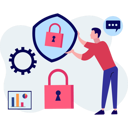 پیش‌نمایش فایل guy-showing-shield-protection-for-online-account-10698896 از پک امنیت حساب کاربری