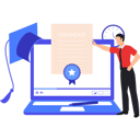 پیش‌نمایش فایل boy-is-pointing-at-the-online-certificate-10632826 از پک مدرک و گواهی آنلاین