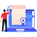 پیش‌نمایش فایل boy-is-pointing-at-the-online-certificate-10632827 از پک مدرک و گواهی آنلاین