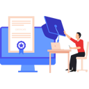 پیش‌نمایش فایل boy-is-working-on-laptop-on-certificate-10632848 از پک مدرک و گواهی آنلاین