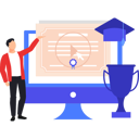 پیش‌نمایش فایل boy-pointing-to-online-certificate-video-on-monitor-10632832 از پک مدرک و گواهی آنلاین