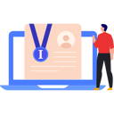 پیش‌نمایش فایل boy-pointing-to-online-education-10632927 از پک مدرک و گواهی آنلاین