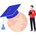 پیش‌نمایش فایل boy-showing-his-diploma-online-globally-10632925 از پک مدرک و گواهی آنلاین