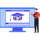 پیش‌نمایش فایل boy-working-on-computer-on-diploma-10632899 از پک مدرک و گواهی آنلاین