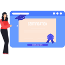 پیش‌نمایش فایل girl-is-looking-at-the-certificate-10632857 از پک مدرک و گواهی آنلاین