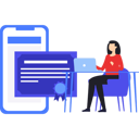 پیش‌نمایش فایل girl-is-working-on-laptop-on-online-diploma-10632901 از پک مدرک و گواهی آنلاین