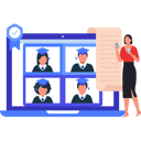پیش‌نمایش فایل lady-is-handing-out-certificates-to-graduate-students-online-10632919 از پک مدرک و گواهی آنلاین