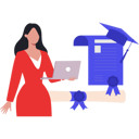 پیش‌نمایش فایل lady-is-looking-for-an-online-diploma-10632922 از پک مدرک و گواهی آنلاین