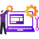پیش‌نمایش فایل boy-is-pointing-to-the-laptop-settings-10633075 از پک تنظیمات