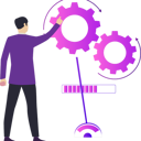 پیش‌نمایش فایل boy-pointing-at-cogwheel-settings-10633051 از پک تنظیمات