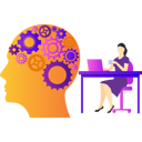 پیش‌نمایش فایل girl-is-working-on-mind-settings-on-a-laptop-10633102 از پک تنظیمات