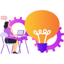 پیش‌نمایش فایل girl-is-working-on-the-laptop-on-ideas-10633048 از پک تنظیمات
