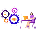 پیش‌نمایش فایل girl-is-working-on-the-laptop-on-settings-10633061 از پک تنظیمات