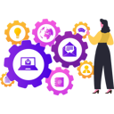 پیش‌نمایش فایل girl-pointing-to-the-cogwheels-10633123 از پک تنظیمات
