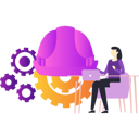 پیش‌نمایش فایل girl-working-on-settings-on-laptop-10633059 از پک تنظیمات