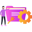 پیش‌نمایش فایل man-pointing-to-the-protection-of-folder-settings-10633112 از پک تنظیمات